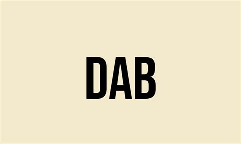 dab  meaning    fluentslang