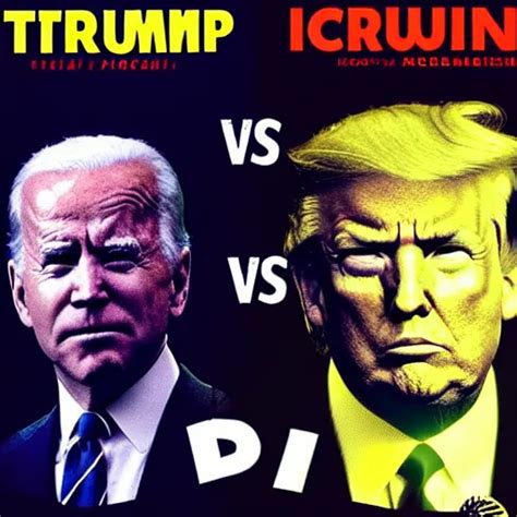 Krea “trump Vs Biden In Alien Vs Predator Movie Poster Style”