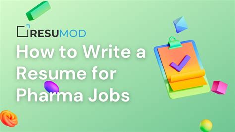 How To Write A Resume For Pharma Jobs YouTube