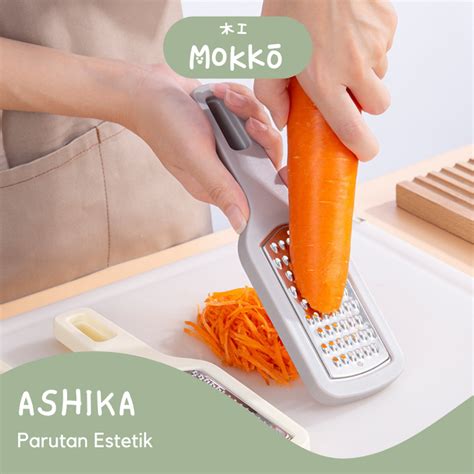 Jual Mokko Ashika Parut Sayur Serbaguna Set Alat Pemarut Buah Buahan