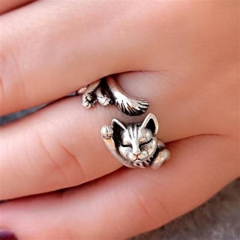 Super Cat Adjustable Ring • Cat Adjustable Ring • Sterling Silver Cat