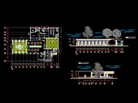 Restaurante En DWG 1 84 MB Librería CAD