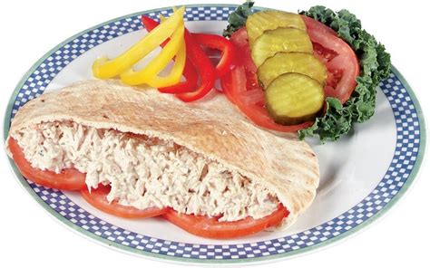 Tuna Salad Sandwich In Pita Pocket Prepared Food Photos Inc