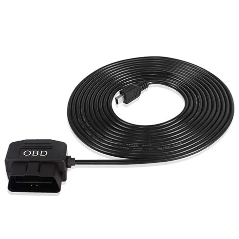 XMSJSIY OBD Power Cable For Dash Cam Mini USB OBD2 Power Cable Adapter