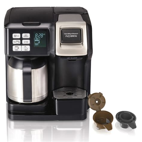 Hamilton Beach Flexbrew Thermal Coffee Maker Single Serve And Full Pot Compatible With K Cup