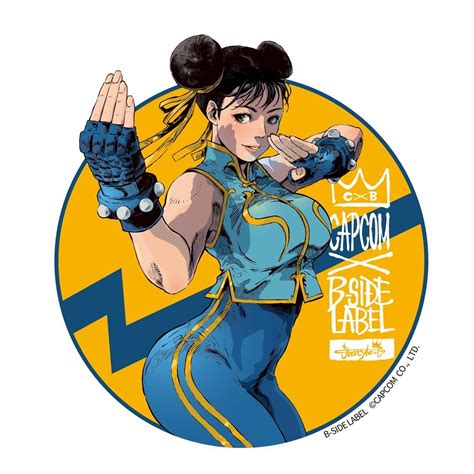 Capcom X B Side Label Sticker Capcom Girl Chun Li Nostalgic Hlj