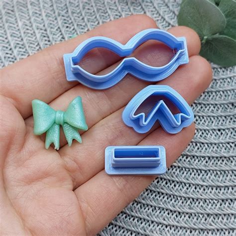 Bow Polymer Clay Cutter Build A Bow Clay Cutters Earrings Clay Cutter