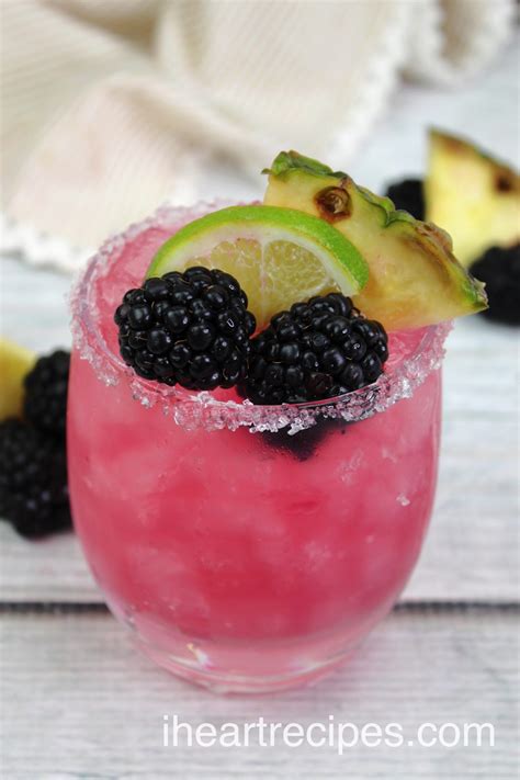 Fruity Blackberry Margaritas I Heart Recipes