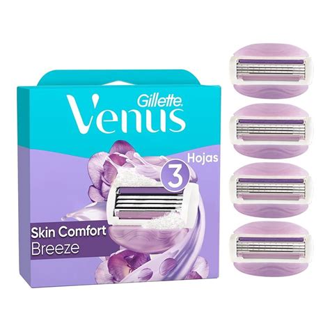 Cartucho De Rastrillo Gillette Venus Breeze Para Mujer Con Barras