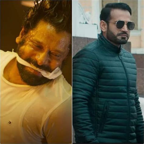 cobra trailer irfan pathan takes  chiyaan vikram   debut film