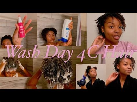 Wash Day Routine 4C Hair Styling YouTube