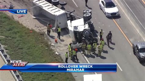 Driver Hospitalized After Rollover Crash In Miramar Wsvn 7news Miami News Weather Sports