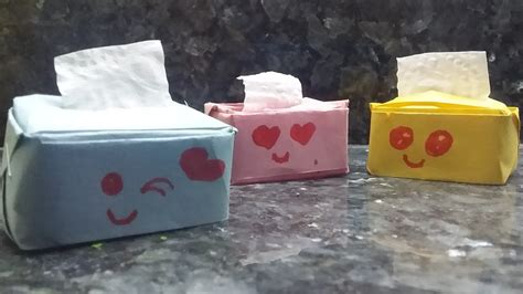 How To Make Mini Tissue Box Youtube