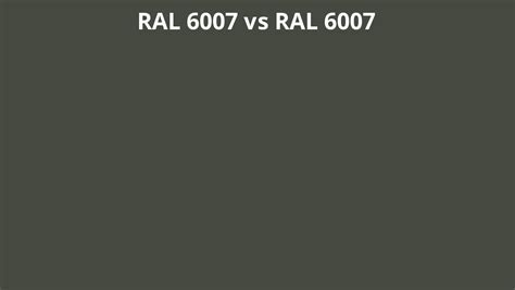 Ral 6007 Vs 6007 Ral Colour Chart Uk