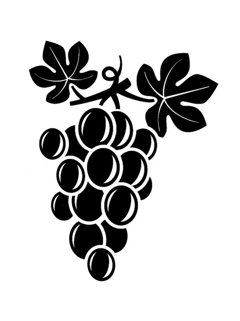 Free Printable Grapes Stencils And Templates