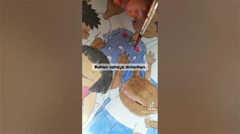 Art Menggambar Kampung Boy Lukisan Animasi Kartun Animasimalaysia