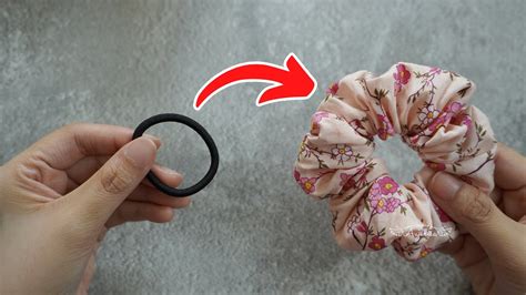 Turning OLD Hair Tie To NEW Scrunchies Making Scrunchies With Elastic