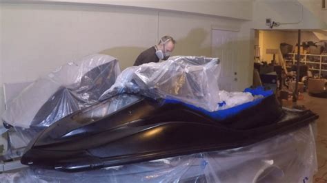 Painting A Jetski Stealth Black In 2 Mins Rattle Can Spray Paint Job