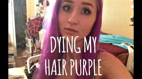 Dying My Hair Purple Youtube