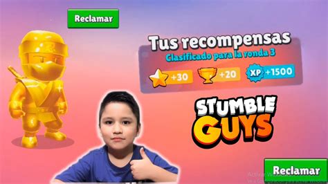 Stumble Guys Juego Con Skin Ninja Dorado Youtube