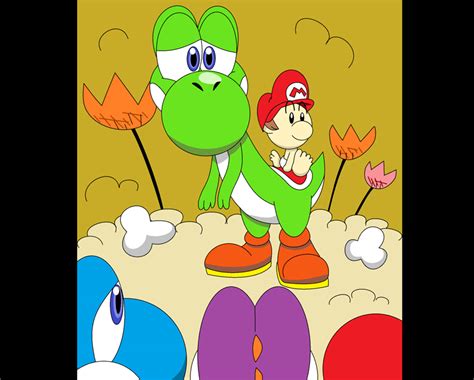 Yoshi's island by yoshiandriolu on DeviantArt