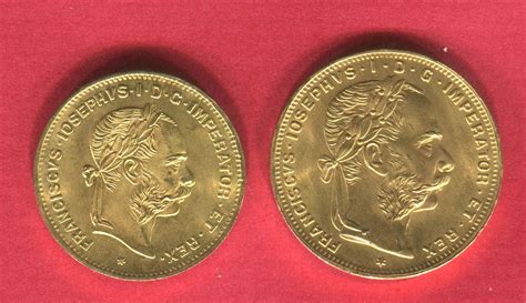 Ungarn Sterreich Und Florin Goldm Nzen Franz Joseph I Mit