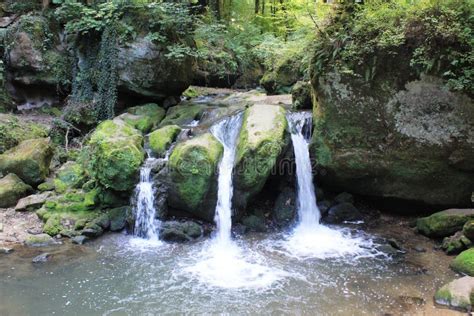 A Waterfall in the Little Switzerland of Luxembourg, Mullerthal Stock Photo - Image of river ...