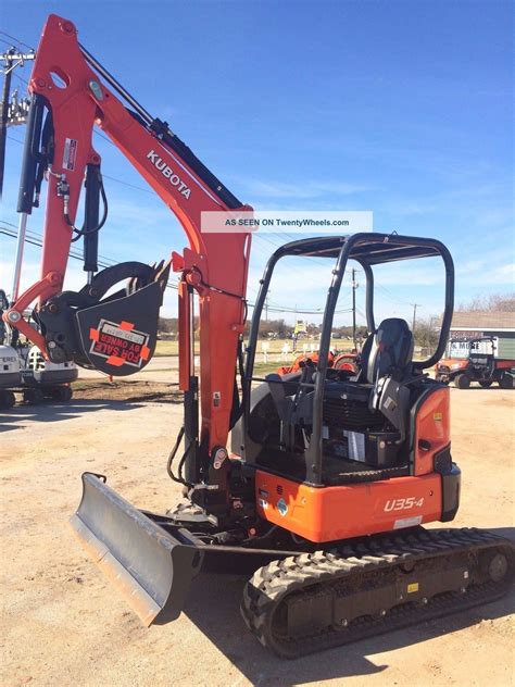 Kubota U35 Mini Excavator W Hydralic Thumb And Angle Blade