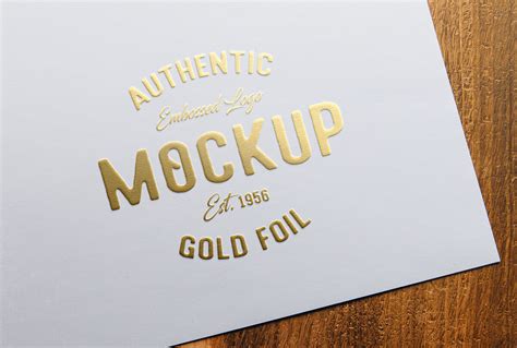 Gold Foil Logo Mockup By Smart Works Thehungryjpeg