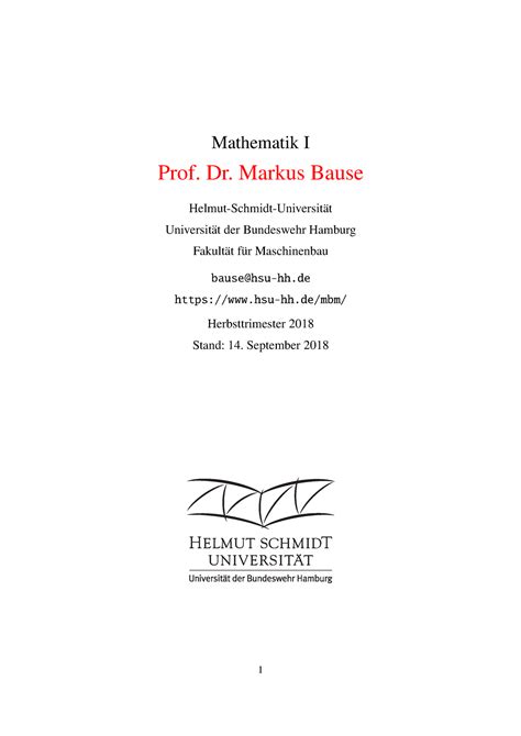 Altklausuren Mathematik Hilfe Mathematik I Prof Dr Markus Bause