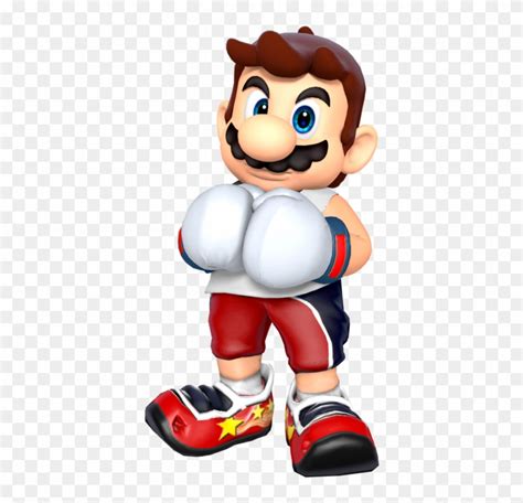 Punch Out Mario By Shadowluigi Ng Punch Out Mario Full Size Png