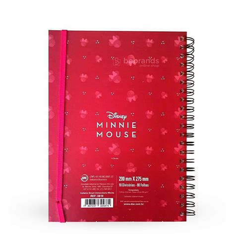 Caderno Folhas Tira e Põe Minnie Disney Bebrands Online Shop