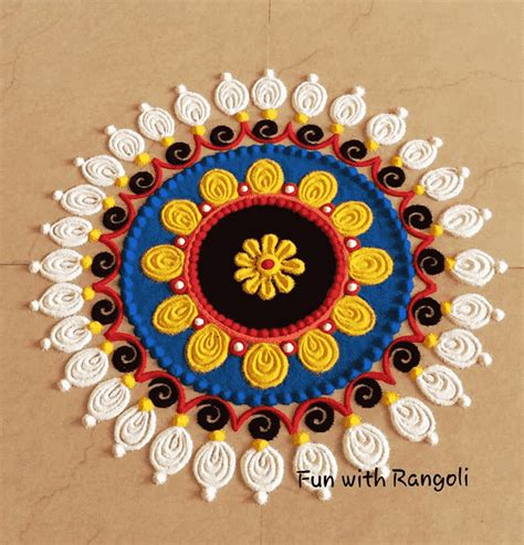 Round Rangoli Design Images (Kolam Ideas) | Rangoli designs images ...