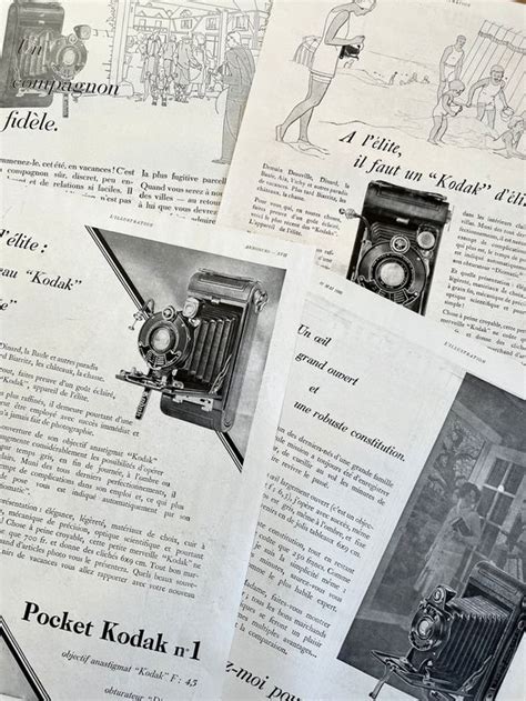 Kodak 4 alte Werbungen Anciennes publicités 1930 Kaufen auf Ricardo