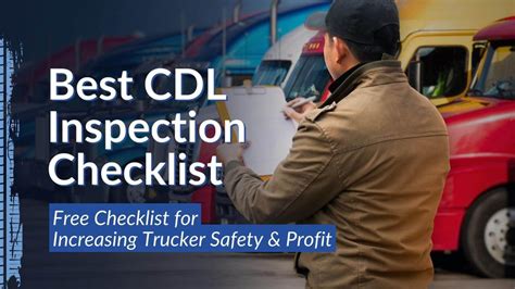 Best Free Cdl Pre Trip Inspection Checklist Trucker Safety And Profit