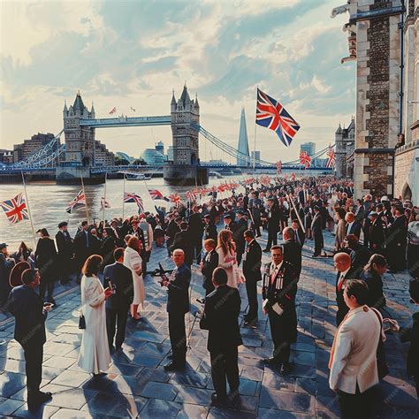 Ceremony At Uk Citizenship Day Celebration Premium Ai Generated Image