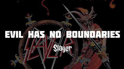 Evil Has No Boundaries Slayer Letra en español YouTube