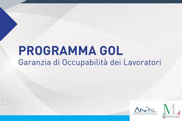 Programma GOL Garanzia di occupabilità dei lavoratori