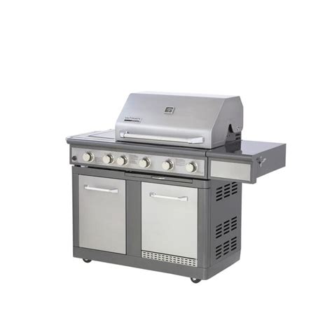 Nexgrill 4 Burner Stainless Steel Gas Grill With Refrigerator At