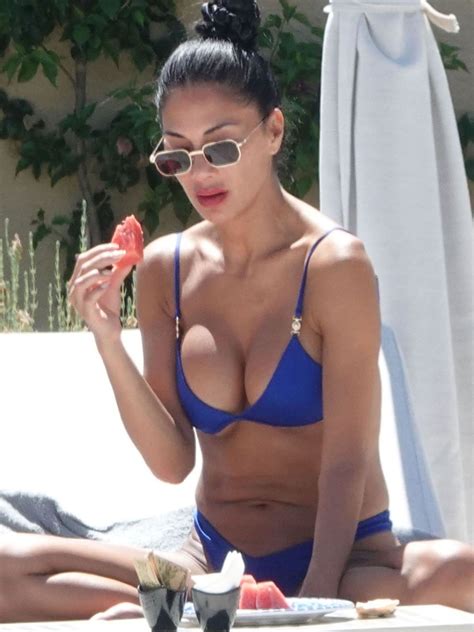 Nicole Scherzinger In A Blue Bikini In Sardinia Celebmafia