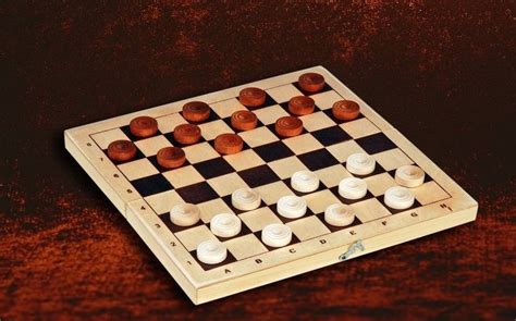 Игра Шашки деревянные