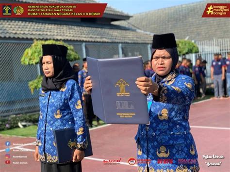 Momentum Kebangkitan Perempuan Rutan Demak Gelar Upacara Peringati