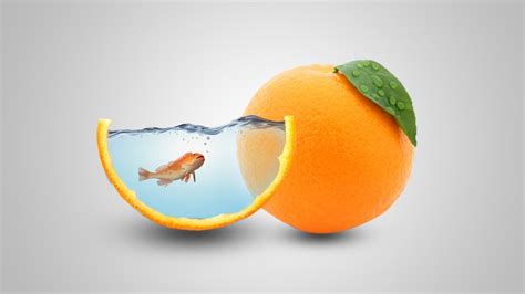 Simple Photoshop Manipulation Orange Fish YouTube