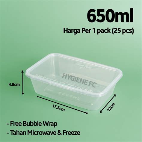 Thinwall Ml Kotak Makan Plastik Food Container Shopee Indonesia