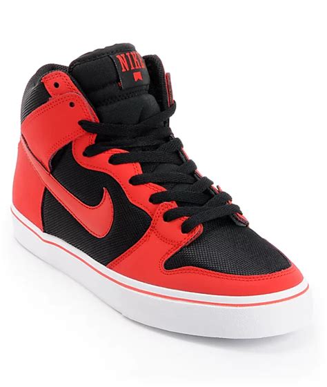 Nike SB Dunk High LR University Red & Black Skate Shoe at Zumiez : PDP