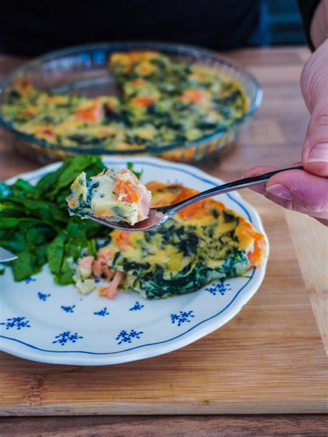 Quiche Sans Pâte Saumon épinard Recette Rapide Et Délicieuse