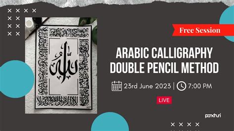 Learn Arabic Calligraphy Double Pencil Method With Nida Calligraphy