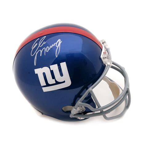 Eli Manning New York Giants Autographed Riddell Replica Helmet | Mybird