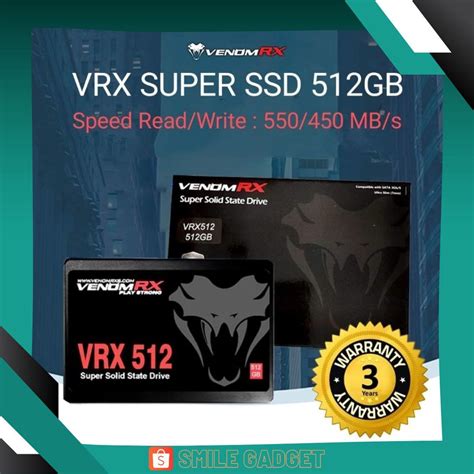 Jual VenomRX SSD 512GB SATA SSD Venom RX SATA III Shopee Indonesia