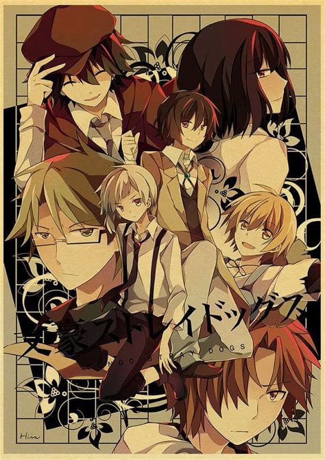 Anime Bungo Stray Dogs Poster Wall Decor Art Print Manga Decor Live